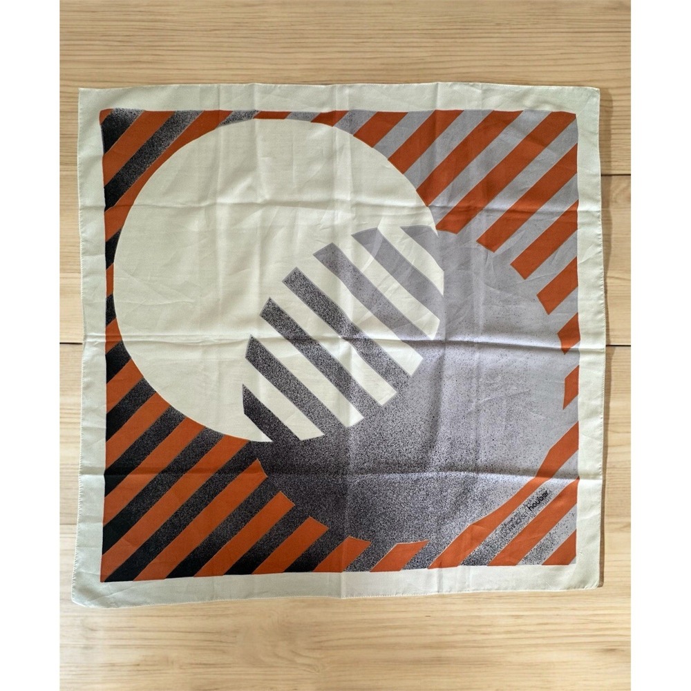 VTG Domino Set Hauber 31" square abstract design scarf